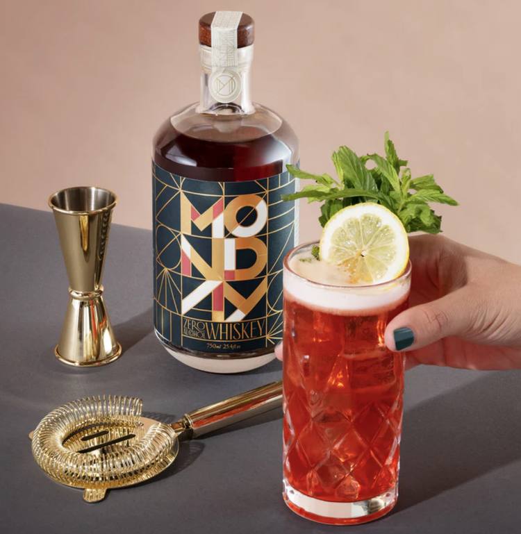 Whiskey cocktail product photography